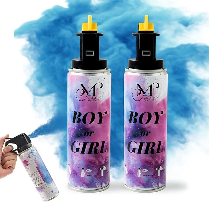 Gender Reveal Fire Extinguisher for Boy, Fire Extinguisher Gender Reveal, Blue Smoke (2PCS)