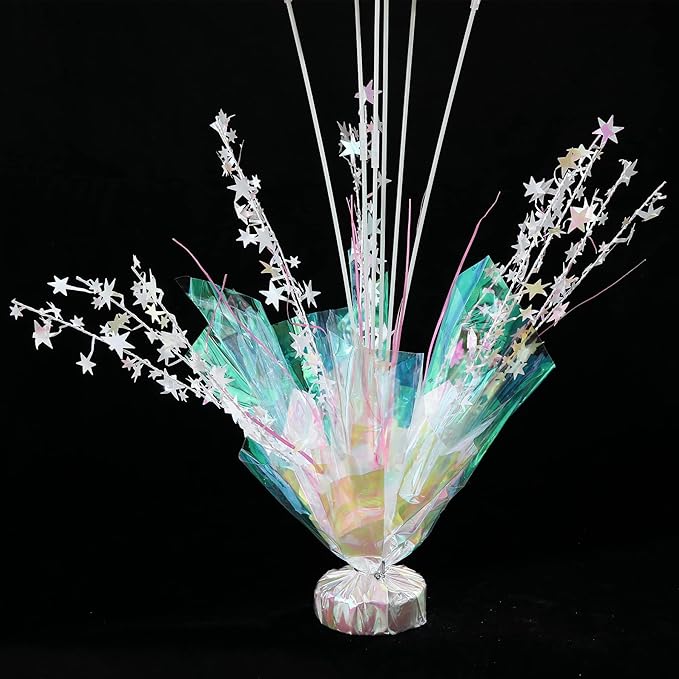 2 Set Pastel Birthday Decorations Rainbow Party Table Balloons Centerpiece Stand Kit for Girls Baby Shower Wedding Prom Graduation Unicorn Theme Table Decorations