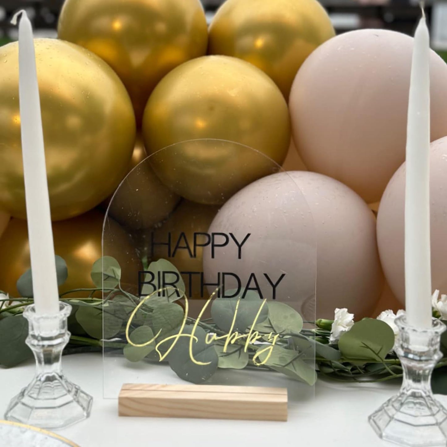 6 Pack 8x10 Inch Clear Arch Acrylic Sign with Wood Stands, Blank Table Signs, Arched Round Top Acrylic Sheet, DIY Arch Signs Blank for Wedding Table Number Menu Bar List Sign(Clear, Wood Stand)