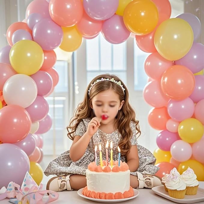 Balloon Arch Kit Stand with Base, 9Ft & 5.6Ft High Free Bending Half Arch Stand for Baby Shower Yard Decorations Wedding Birthday Party (No Balloons)