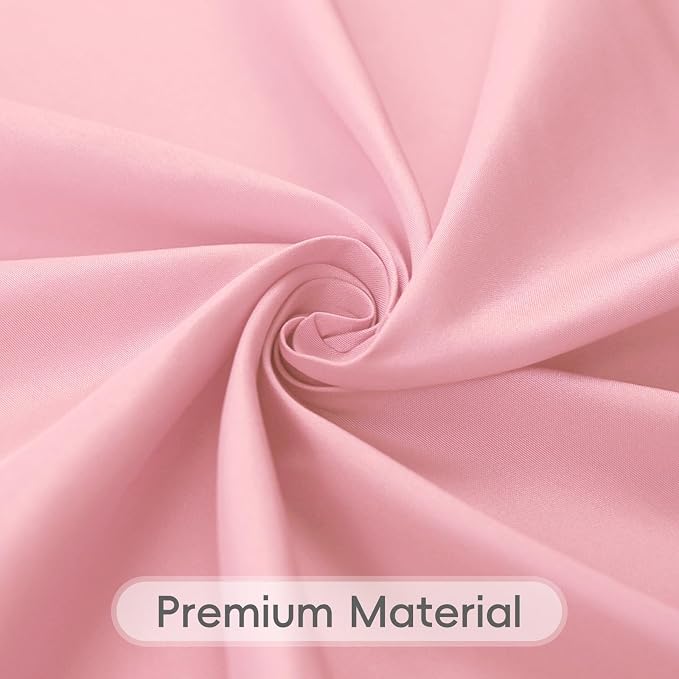 8 Pack Pink Tablecloth 60 x 102 Inch Rectangular Table Cloth for 6 Foot Rectangle Tables,Wrinkle Resistant Washable Polyester Fabric for Summer Wedding Party Banquet Buffet