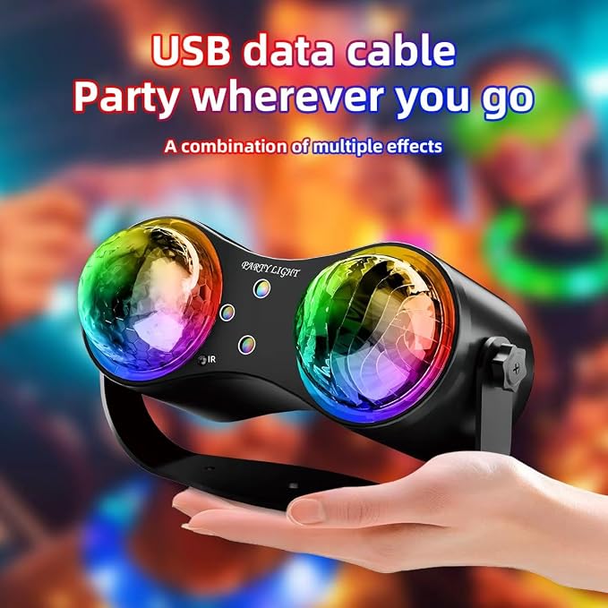 Party Disco Strobe Ocean Star Projector Light, Sound Activated ABS Strobe Stage DJ Dance Light with Remote Control, Suit for Parties, Bars, Birthdays, Weddings, KTV, Dancing Décor