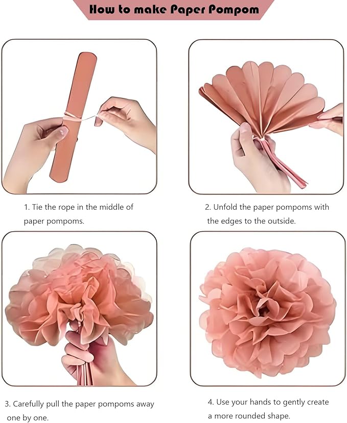 Happy 30th Birthday Decorations for Her, Black Rose Gold 30 Years Old Decor for Women Include Sash and Crown, 30pcs Balloons Banner 40" Number Balloons, Backdrop Cake Topper & Paper Pom Poms