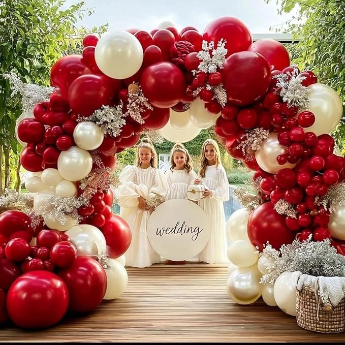 Pearl White Balloon Arch Double Stuffed Pearl White Sand Balloon Garland Kit Ivory Cream Beige Balloons Different Sizes for Birthday Baby Shower Bridal Shower Wedding Baptism Party Decor