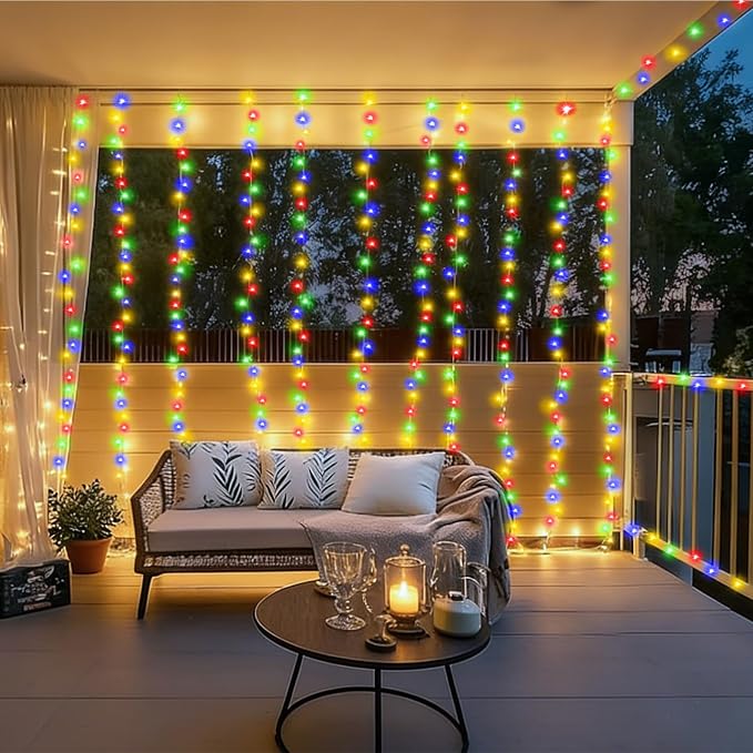 SAUIRS 400FT 1000 LED Christmas Lights Outdoor String Lights with 8 Modes Timer Waterproof Fairy Light Plug in for Outside Indoor Party Xmas Palm Tree Yard Wedding Decorations(Multicolor)