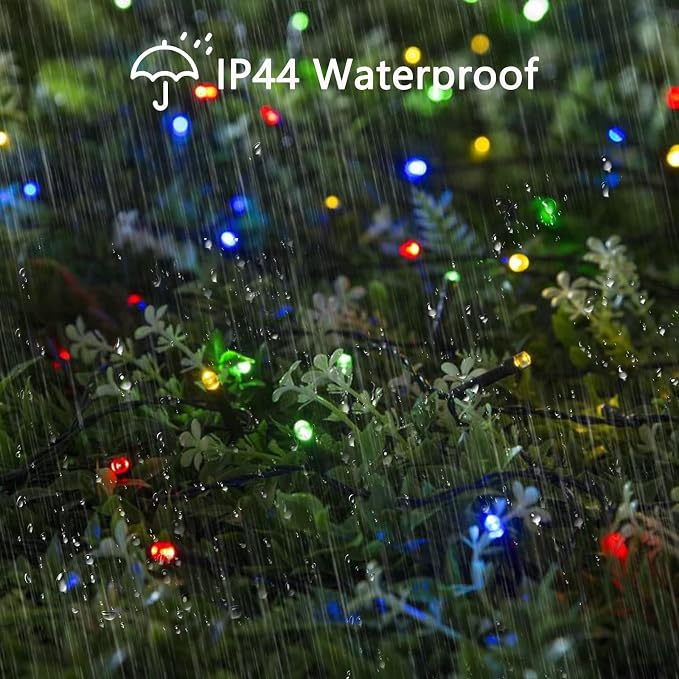 BHCLIGHT Extra-Long 165FT 500LED Christmas String Lights Outdoor/Indoor, Timer & Memory & 13 Modes, Multicolor Christmas Lights Waterproof Green Wire Tree Lights for Xmas Holiday Party