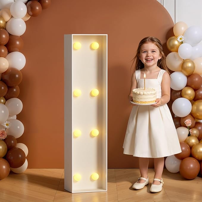 Marquee Letters 3 Feet Tall 3FT Large Light Up Letters I for Wedding Will You Marry Me Sign Happy Birthday Engagement Party Decorations Big Letterboard I