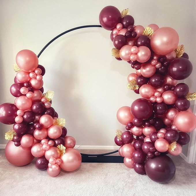 Double Stuffed Pearl Dusty Pink balloons Different Size 115Pcs 5/10/12/18 Inch Pearl Rose Blush Pink Balloon Garland Arch kit for Boho Birthday Wedding Engagement Bridal Baby Shower Party