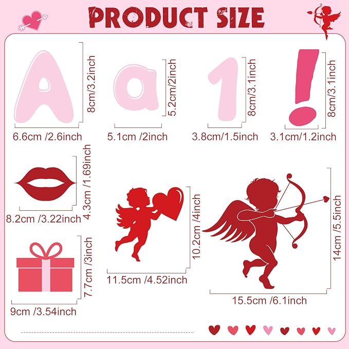 Kosiz Heart Bulletin Board Decoration Set 118 ft Scalloped Bulletin Board Borders Classroom Poster Border Trim with 257 Pcs Letter Number Symbol Cutout for Back to School Decor