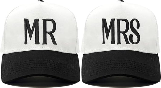 HubbyWifeyGifts Wedding Gifts for Couples 2026, Bride & Groom Hats for Honeymoon Travel, Engagement Gifts for Newlyweds
