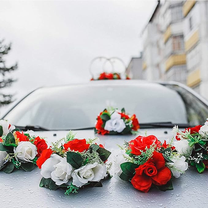 Lyellfe 8 Pack Square Floral Foam Cage, Floral Foam Blocks with Suction Cup, Flower Cage Arranger for Fresh Artificial Flowers, Table Centerpiece and Wedding Decor
