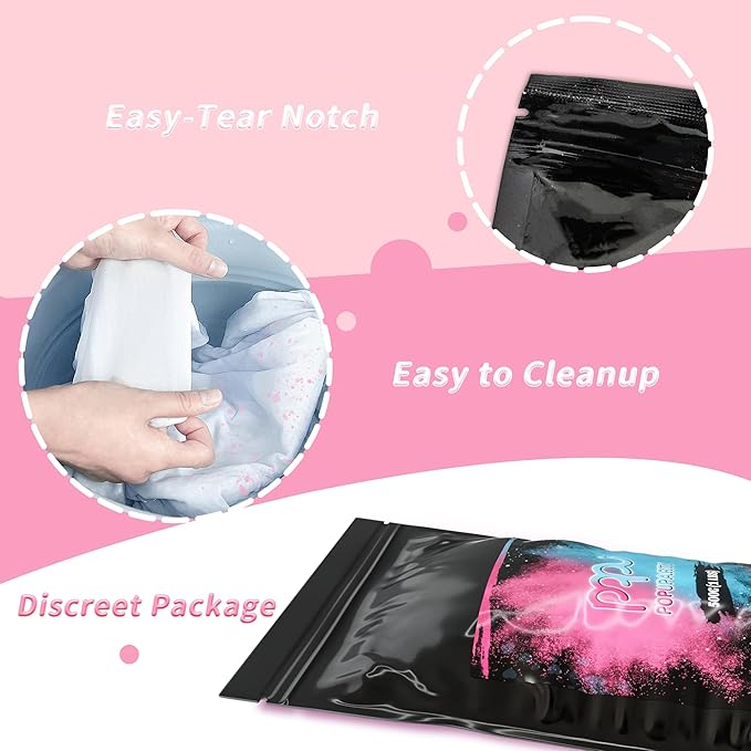 Black-out Gender Reveal Powder- 2 lb Pink Powder – Perfect for Baby Gender Reveal, Car Burnout, Color Toss, Photoshoots, Helicopters