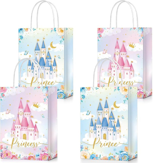 Sepamoon Princess Goodie Bags - Princess Themed Party Favors Decorative Gift Bags for Girls Birthdays, Celebrations Events(12 Pcs)