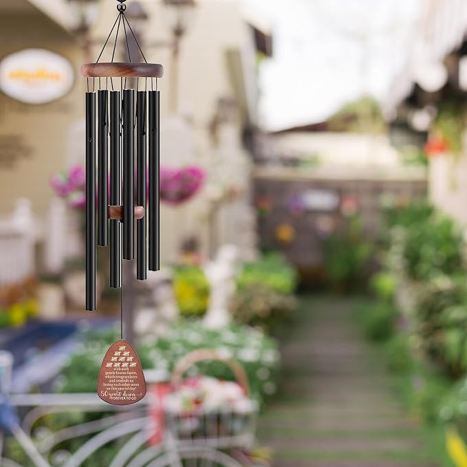 50th Anniversary Wedding Wind Chime, Happy 50th Anniversary Romantic Gifts for Couple, Parents, Wife, Husband, Friends, Golden Anniversary Keepsake Gifts Ideas