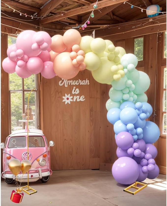 Wedding Arch Backdrop Stand, Metal Arch Stand Wedding Arch Frame Wedding Arches for Ceremony Gold Arch Backdrop Flower Arch Stand Floral Arch Birthday Party, Graduation Background Decoration
