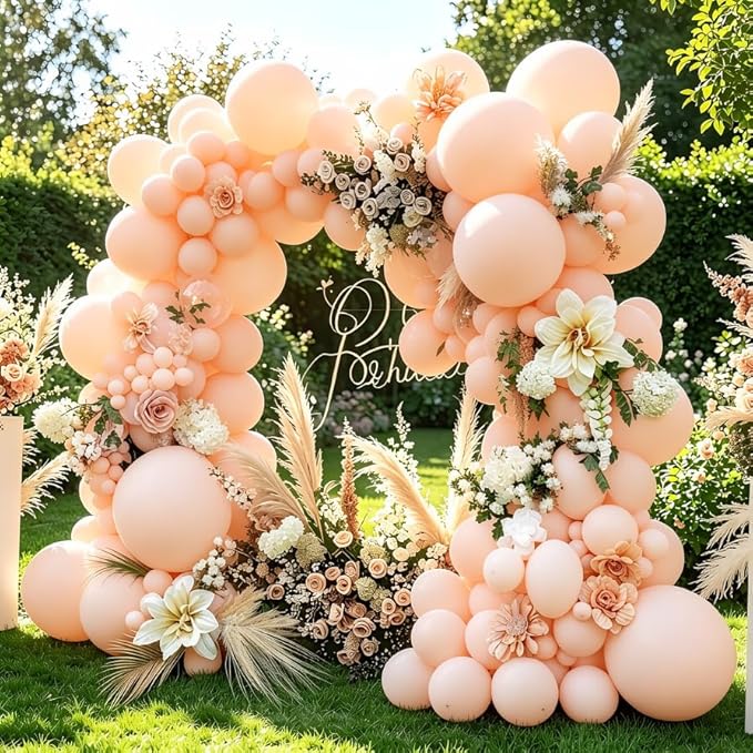 Light Pink Balloons, 98PCS Double Stuffed Blush Balloon Garland Arch Kit, 18/12/10/5 Inch Different Sizes for Birthday Party Graduation Wedding Anniversary Baby Shower Decorations