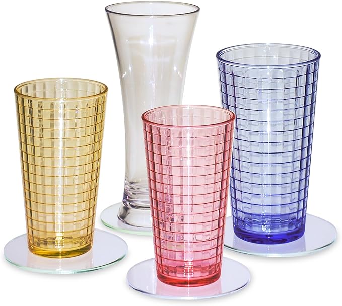SOURCE ONE Deluxe Clear Acrylic Coasters