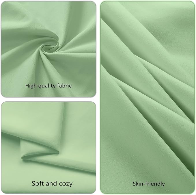 8 Pack Light Green Round Tablecloth 120 Inch Round Table Cloth, Wrinkle Resistant and Washable Tablecloth Polyester Fabric Table Cloth Round Cover for Dining Wedding Banquet Party