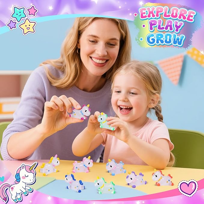 Qivatex Unicorn Bath Bombs for Girls with Toys Inside, Natural Organic | Bath Bombs Bubble Bath Toys Gift, Birthday Gifts for Girls Daughter Granddaughter, Christmas White Elephant Gifts