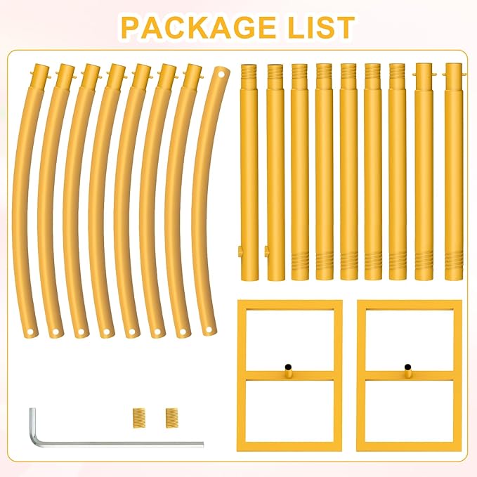 Arch Backdrop Stand，Heavy Duty Backdrop Stand, Wedding Arch Stand Wedding Arch Frame with Base for Birthday Party Graduation Ceremony Decoration (7x8FT)