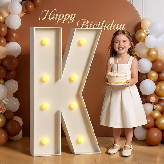Marquee Letters 3 Feet Tall 3FT Large Light Up Letters K for Wedding Will You Marry Me Sign Happy Birthday Engagement Party Decorations Big Letterboard K