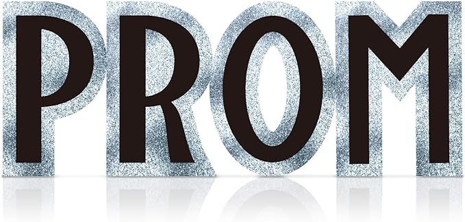 Thyle 7.1 ft Graduation Prom Letters Cardboard Cutout Stand-up Graduation Party Decoration Life-Size Sparkling Nights Backdrop Photo Props Standup for Prom Theme Nights Awards Dance Supplies