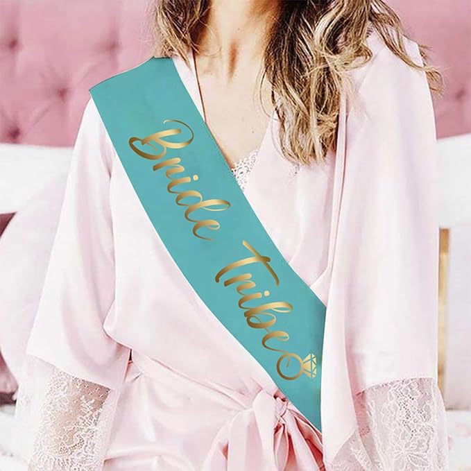 Bachelorette Sashes and Bridal Veil Set Bride Tribe Sash Bachelorette Party Favors