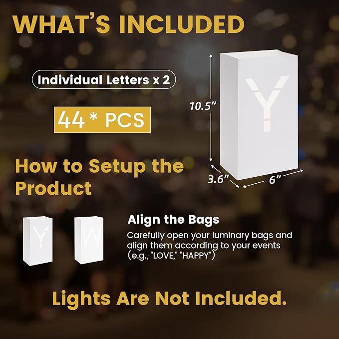 Will You Be My Girlfriend Light up Letters - Luminary Paper Bag for Proposal Decoration Romantic Special Night Decor