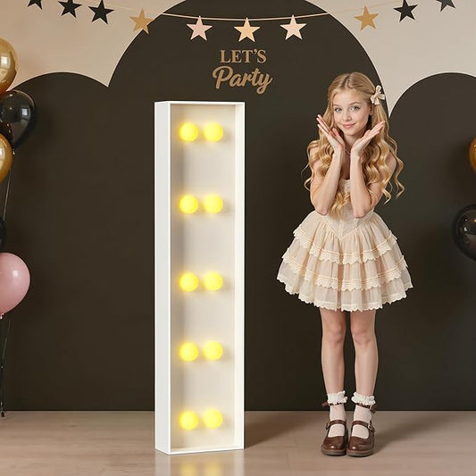 Marquee Letters 4 Feet Tall, 4FT Large Light up Letters I, Big Sign I with Warm White Light for Birthday Wedding Proposal Engagement Graduation Party Backdrop Decorations