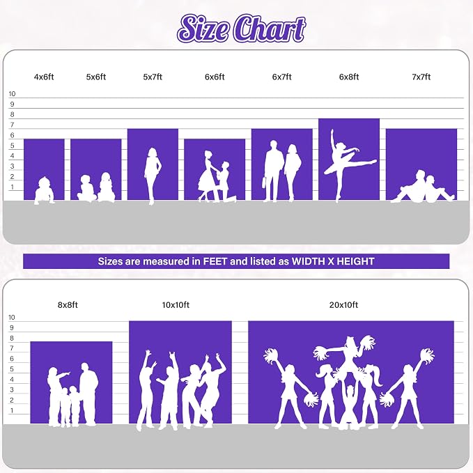 PartyDelight Purple Sequin Backdrop 6x6ft 4 Inch Rod Pocket | 3mm stitched purple sequins on mesh backing with 4 inch rod pocket for full body photos ceremony arches party walls and stage