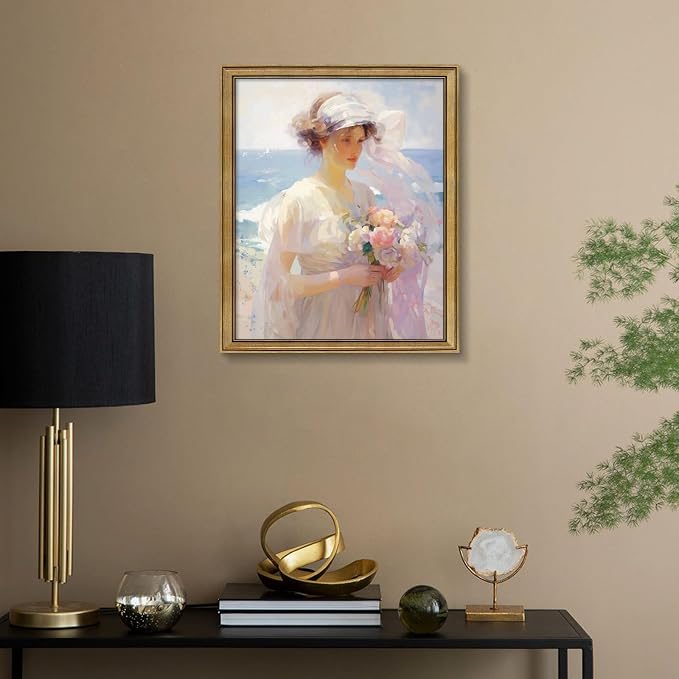 16x20 Picture Frames Vintage Gold for Tabletop & Wall Mount | 16 x 20 Photo Frame for Living Room, Bedroom, Office Décor & Gift Wedding Anniversary Housewarming