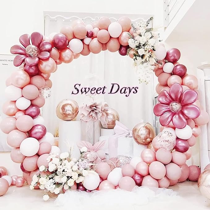 Fomcet 9.2FT White Wedding Arch Metal Round Backdrop Stand Large Circle Balloon Arch Frame Floral Flower for Anniversary Birthday Party Valentine Ceremony Decorations