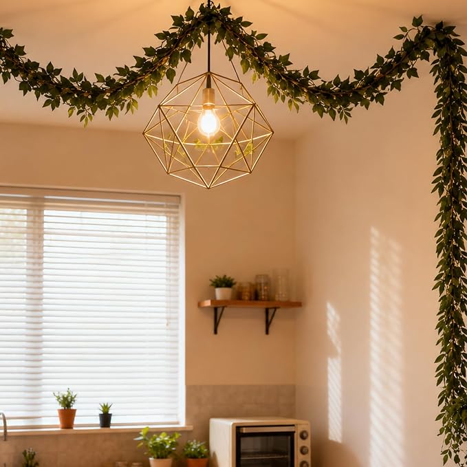 ucky Fake Vines, Eucalyptu Vines Garland, Ivy Vines, Green Artificial Wall Decor Hanging, Wedding Decoration，Flower Bouquet Decoration (4, Olive Vines)