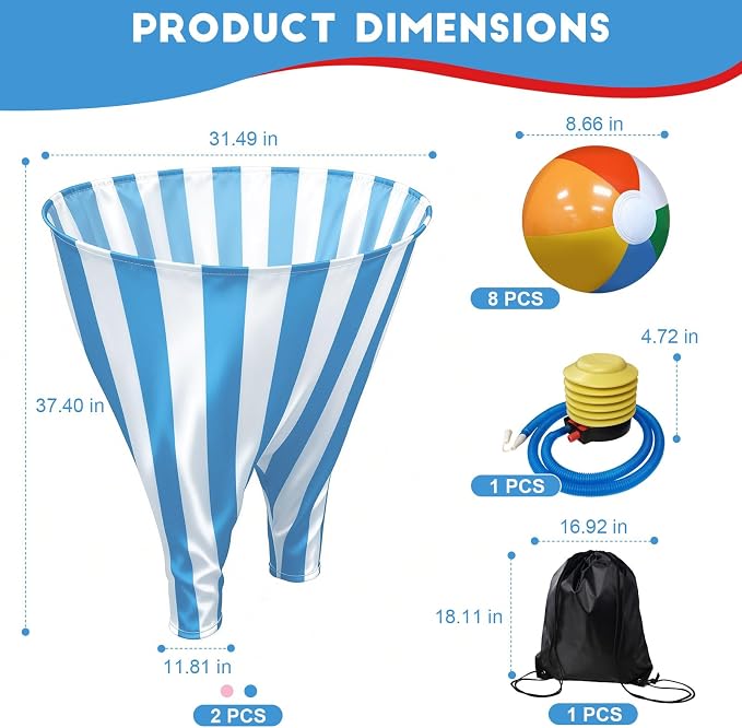 Granny Pants Outdoor Game,Giant Oversized Granny Funny Pants Set with Bouncy Balls & Pump for Family Reunion Party Field Game