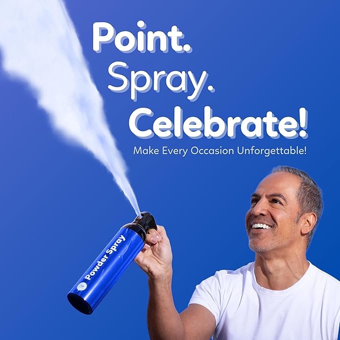 Blue Smoke Bomb Powder Cannon Gender Reveal Fire Extinguisher Biodegradable| Launches 25ft | 10 Second Spray | Holi Color Decorations for Photoshoots, Festivals, Celebrations | TUR Party Supplies