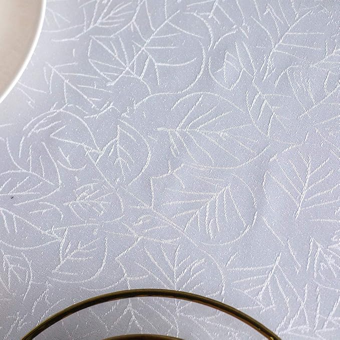 ARTABLE Lace Table Cloths Rectangle Fall Antique Flower Decor Macrame Tablecloth for Outdoor Farmhouse Rustic Kitchen Party Birthday Picnic (White-1, 60 x 120 Inch)