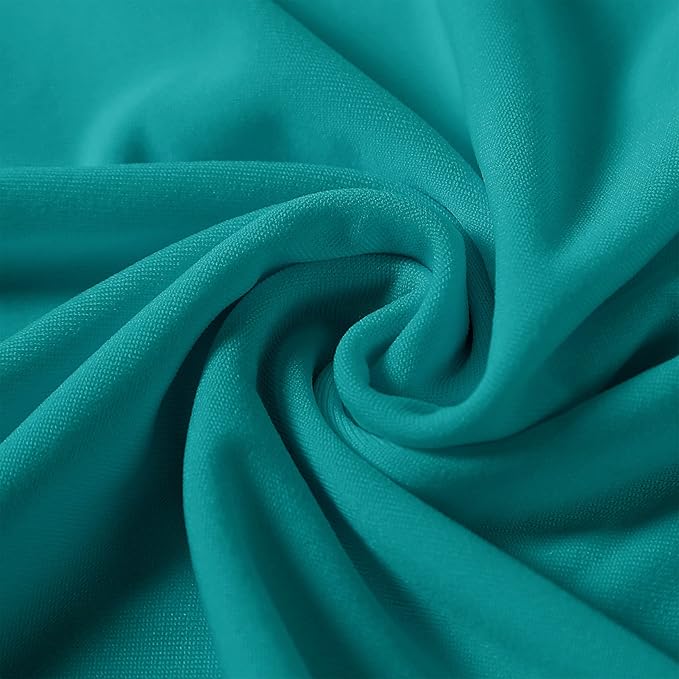 Spandex Chair Covers, 25PCS, Washable Protector for Living Room, Party, Banquet, Wedding, Hotel (Turquoise)