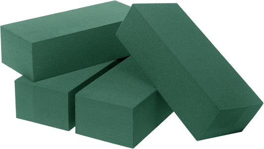 Gildora 2-Pack Extra Large Green Wet & Dry Floral Foam Blocks (8.86" x 4.13" x 2.95") - 2-in-1 Flower Arrangement Foam for Fresh & Artificial Flowers, Wedding Decor, Home Office & Florist Supplies