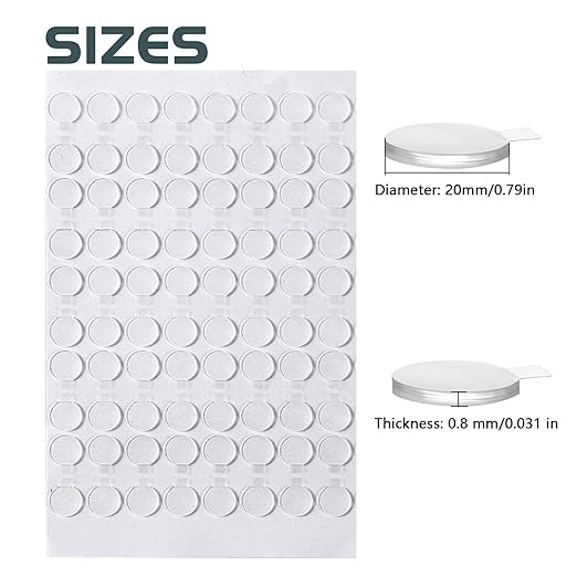 Adhesive Stick dots Two-Sided Sided Mounting Putty Stick Tack for Wall Hanging Crafts Balloons Festival Party Decorations,Clean Removable(0.79"*0.79"-360)