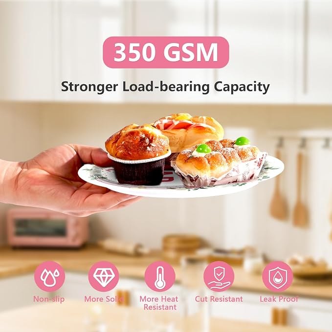 170 Pcs Graduation Party Decorations Class of 2026 Graduation Pink Floral Plates Napkins Cups Forks Knives Spoons Tablecloths for High School College 2026 Pink Grad decorations Serves 24
