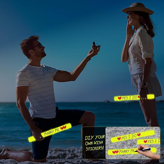 60Pack LED Glow Foam Sticks Bulk,Light Up Glow Sticks with 3 Flashing Modes,Yellow Glow Wands Party Pack,Glow In The Dark Party Supplies for Valentines Day,July 4th, Wedding,Birthday,Concert