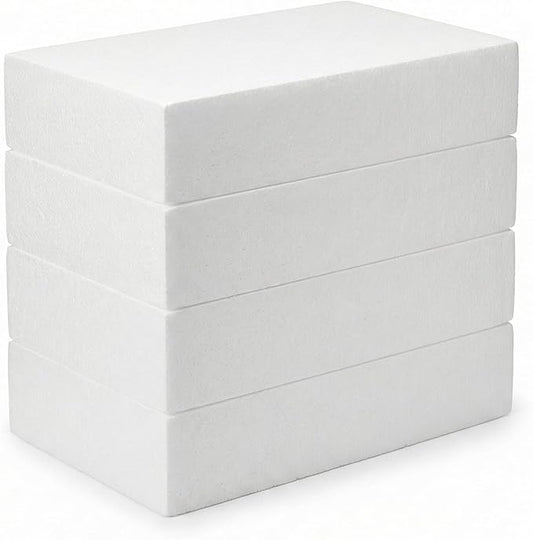 Silverlake 6x12x2 Craft Foam for Styrofoam Block Projects (4-Pack)