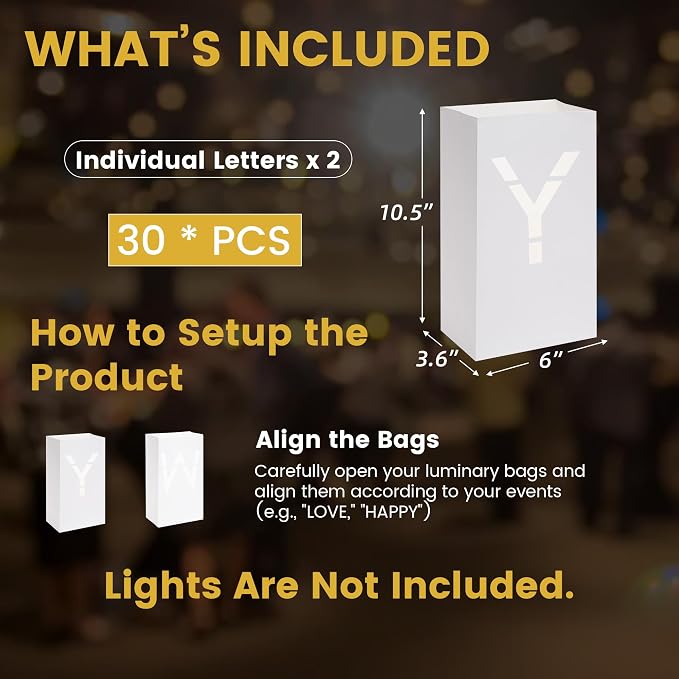 Luminary Paper Bags Wedding Proposal Decorations “Will You Marry me?” Light up Letters Sign for Engagement Party, proposals