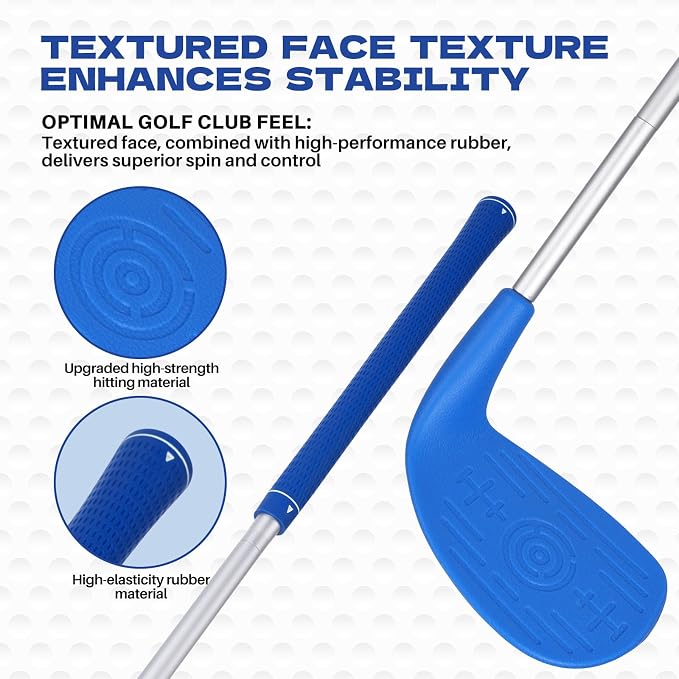 Battle Golf Yard Game Set - Backyard Golf Challenge for Adults | Portable Bucket Golf Course with Clubs & Balls | Outdoor & Indoor Backyard Games for Lawn, Park, Beach, Camping, and Home