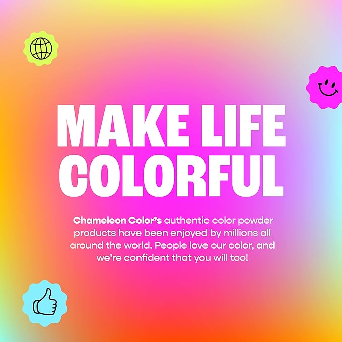 Chameleon Colors Pink Gender Reveal Powder, Two 1 lb Bags, Vibrant Pink Color, Powder for Baby Girl Gender Reveal, Easy-Open Bags, Easy Cleanup, Non-Toxic