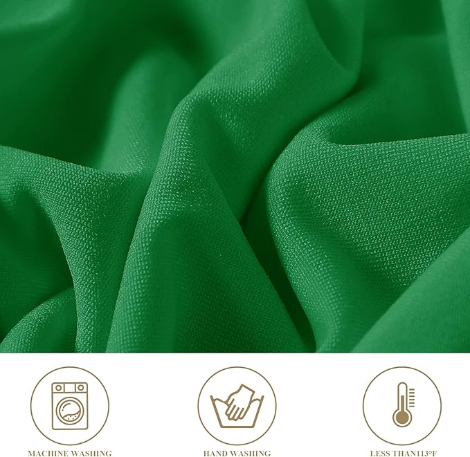magalo 12 Pack Emerald Spandex Folding Waterproof Chair Cover, Stretch Chair Cover Protector for Wedding, Party, Dining Banquet and Other Special Events