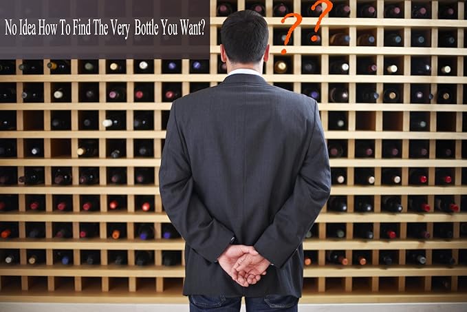 220 Count Disposable Double Sided Wine Bottle Tags, Paper Wine Cellar Labels for Wine Racks and Cellars,White Paper Wine Bottle Tags