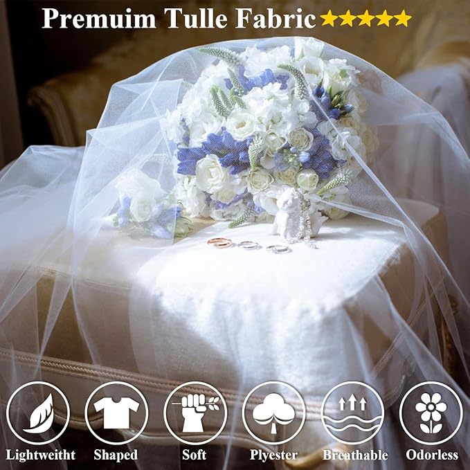 54" by 20 Yards Tulle Fabric Rolls Green Tulle Ribbon Tutu Spool Bolt for DIY Wedding Decoration Baby Shower Tutu Skirt Gift Wrapping Large Matte Tulle, Roll Packaging (Mint)