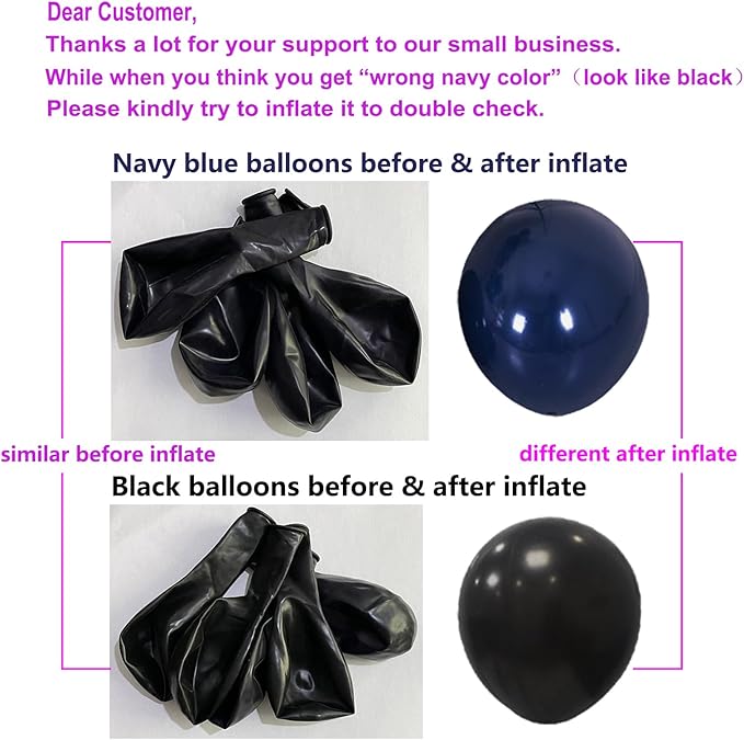ZJDHPTY 4 Set Balloon Stand with Navy Blue and Silver Balloons | Centerpiece Table Decorations for Birthday Wedding Anniversary Retirement New Years Graduation Decorations Class of 2026