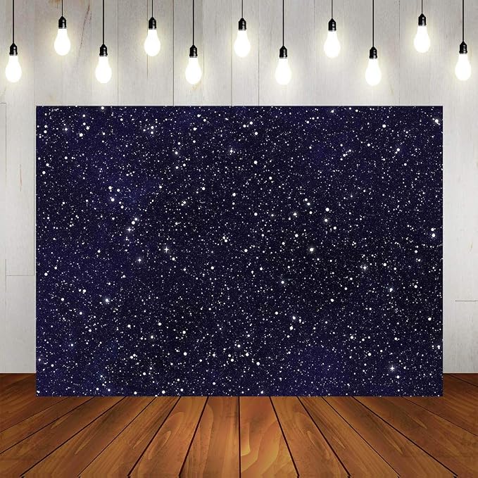 9x6ft Night Sky Star Backdrops Universe Space Theme Starry Photography Backdrop Galaxy Stars Children Boy 1st Birthday Party Photo Background Newborn Baby Shower Banner Photo Studio Booth Vinyl